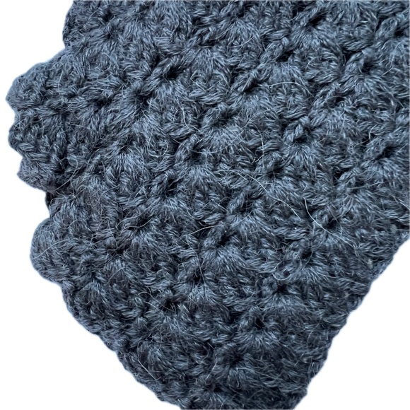 Peruvian Gloves Baby Alpaca Crochet Fingerless Made in Peru Soft Small Gray New - Picture 3 of 5